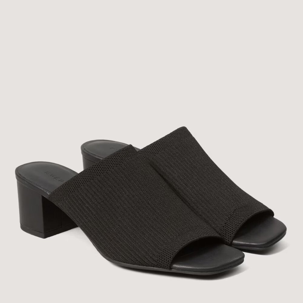 NEW Everlane Mule Slides Heels Black Size 11!